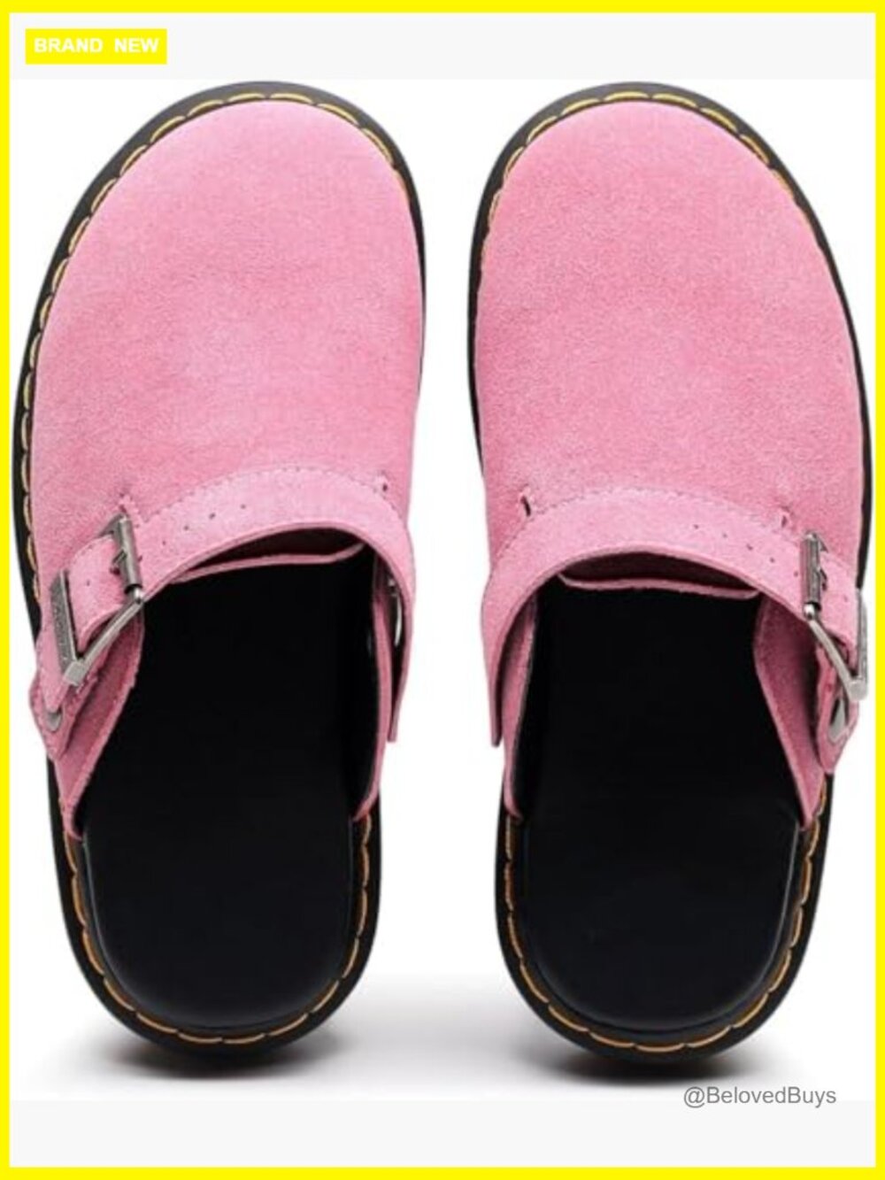 Platform Buckle Clogs Mules - Slip On Memory Foam Dressy Casual Shoes - Picture 4 of 7